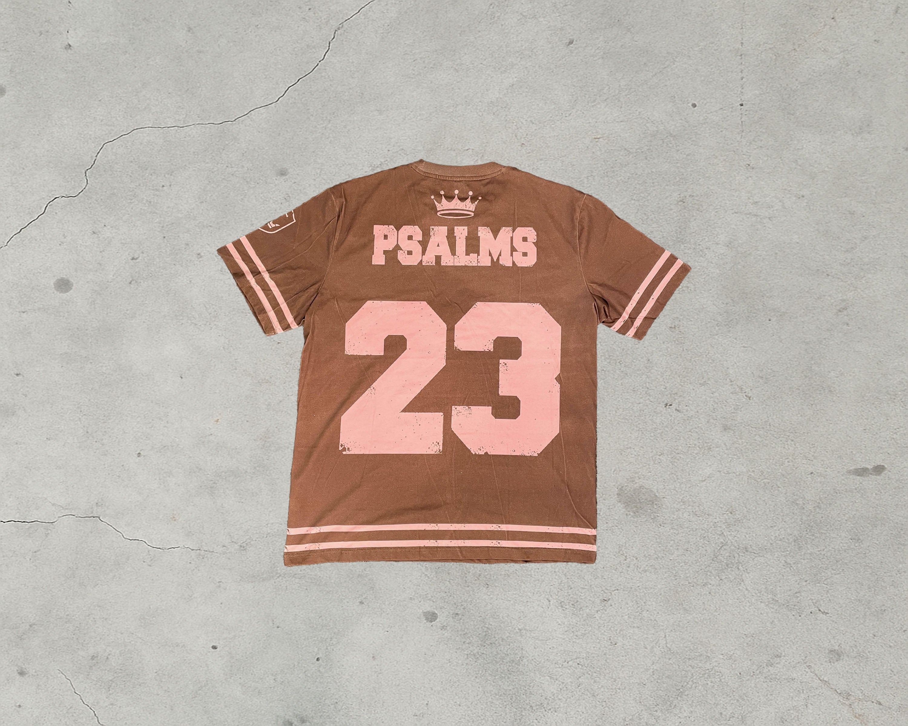 Psalm 23 Cotton Tee Jersey Brown