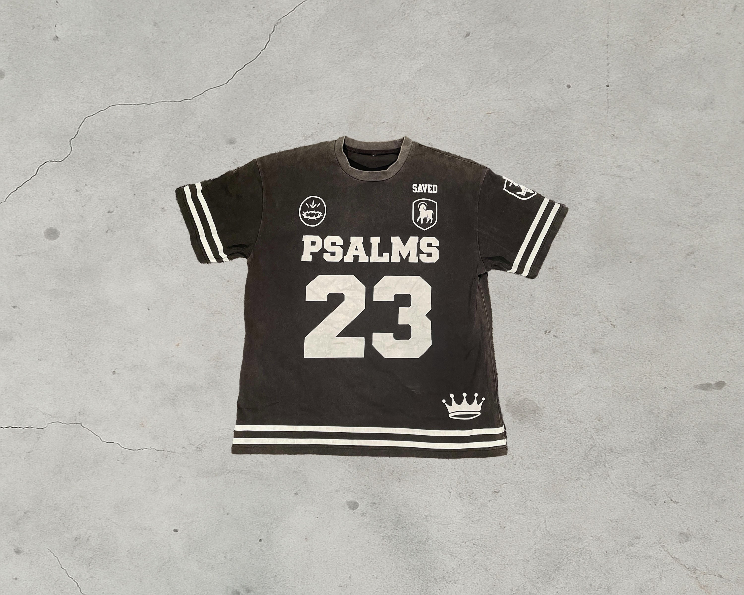 Psalm 23 Cotton Tee Jersey Black